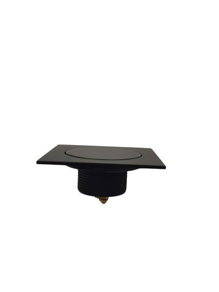 Латунний трап для душу з механізмом клік-клак (антизапах) чорний Трап для душу клік клап | Трап для ванни 58 фото