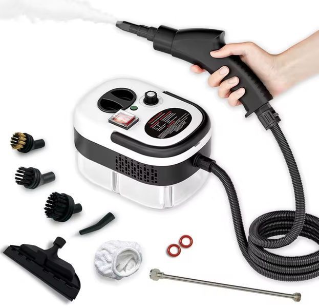 Мощный пароочиститель Steam Cleaner 2500W для дома с насадками для уборки ( 11 насадок) 269 фото