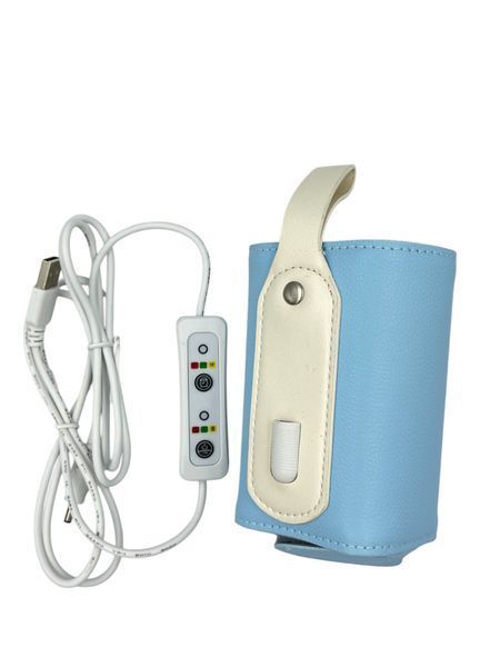 USB подогреватель для детских бутылочек с пультом (Голубой) | Нагреватель для бутылочек | Нагреватель дорожный 100 фото