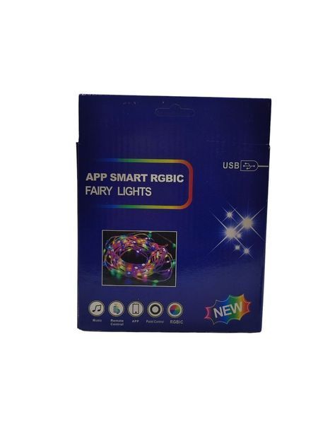Умная светодиодная USB гирлянда RGB с Bluetooth 15 м Гирлянда на елку уличная 15 м Смарт гирлянда на елку 68 фото