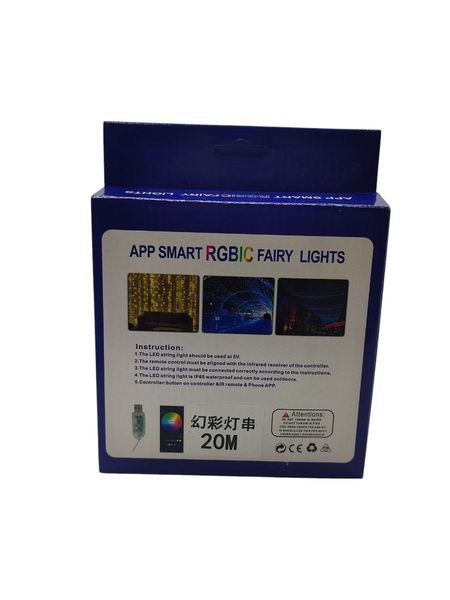 Умная светодиодная USB гирлянда RGB с Bluetooth 20 м  Смарт гирлянда на елку 20 м Usb гирлянда 20 м 67 фото